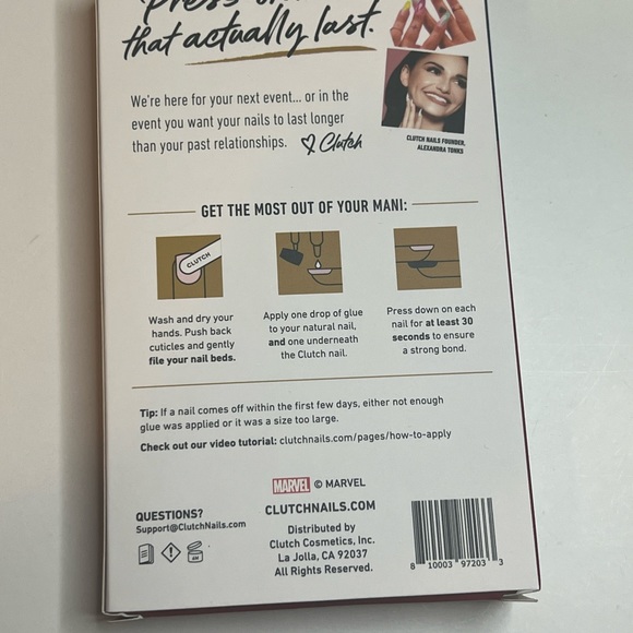 Clutch Nails Marvel Spider-Man Press on nails XL Coffin NEW Sealed box - Picture 9 of 11